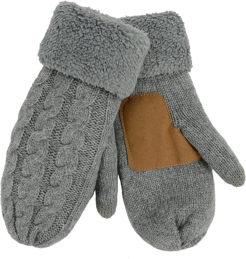 Zando Winter Warm Mittens for Women - Thick Knitted Gloves with Soft Lining - Cold Weather Accessories & Gifts - Image 2